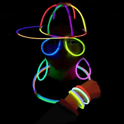 Party Favor Glow Stick Bracelets Assorted Colors for Halloween Decoration Excitement