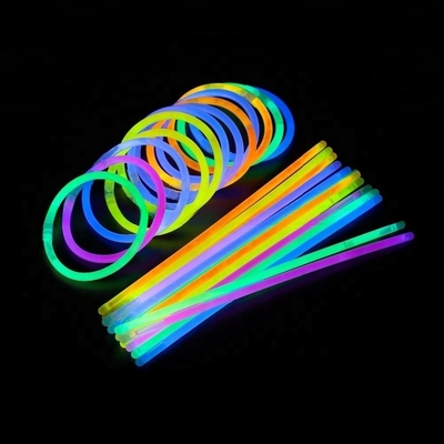 8 Inch Assorted Colors Glow Stick Bracelet 50pcs Perfect for Party 2 Years Shelf Life