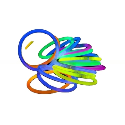 Non-toxic PE fluorescent liquid 8 inch glow stick bracelets for Christmas decoration